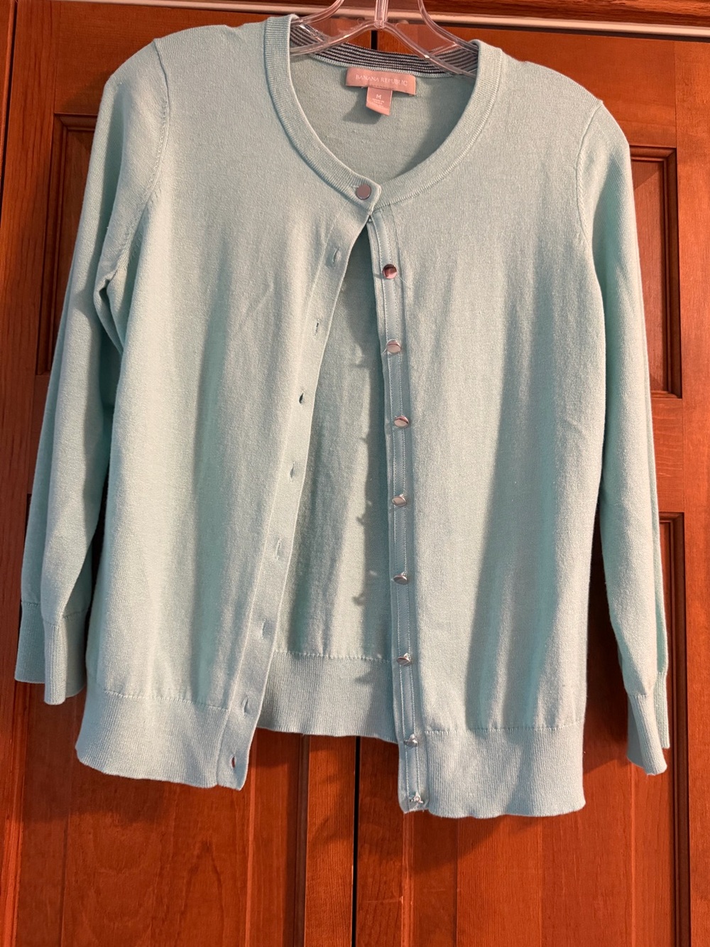 Banana Republic Aqua Button-Front Cardigan